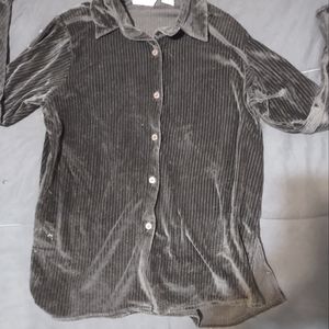 White stag black button up shirt